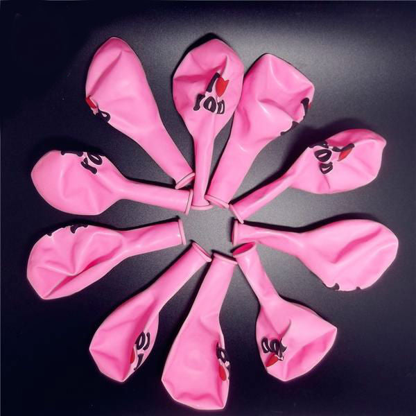 I Love You Print Pearl Latex Balloons