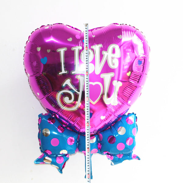 Big Bow Heart I Love You Balloon