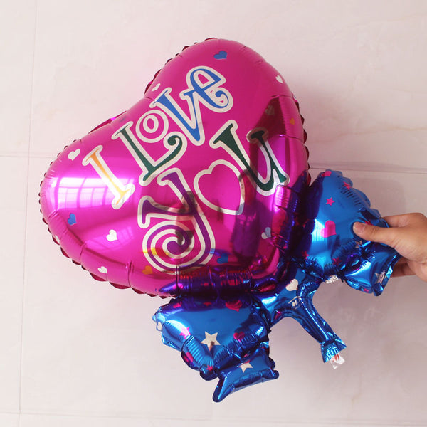 Big Bow Heart I Love You Balloon