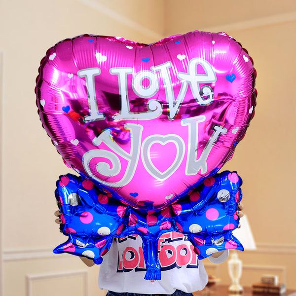 Big Bow Heart I Love You Balloon