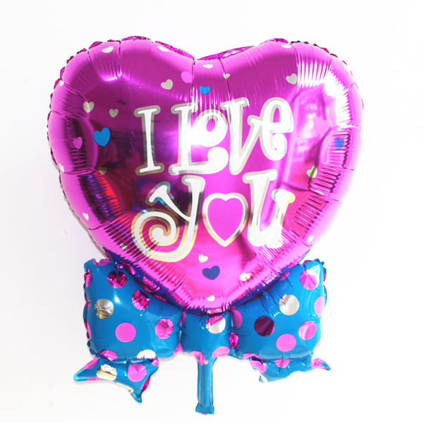 Big Bow Heart I Love You Balloon