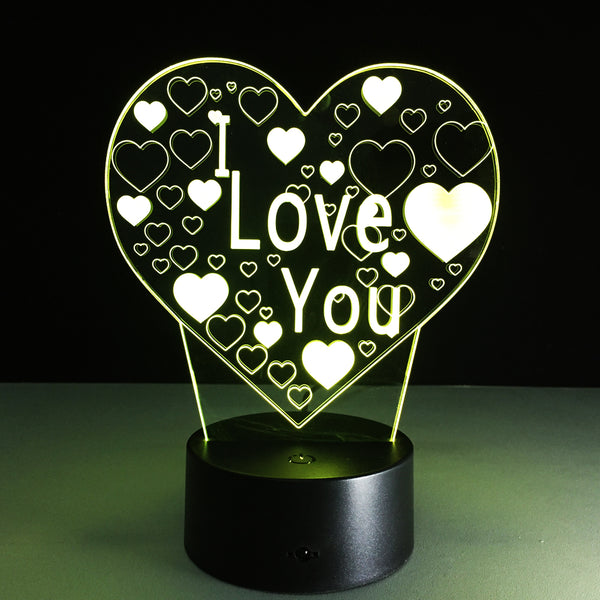 3D Romantic LED Table Lamp