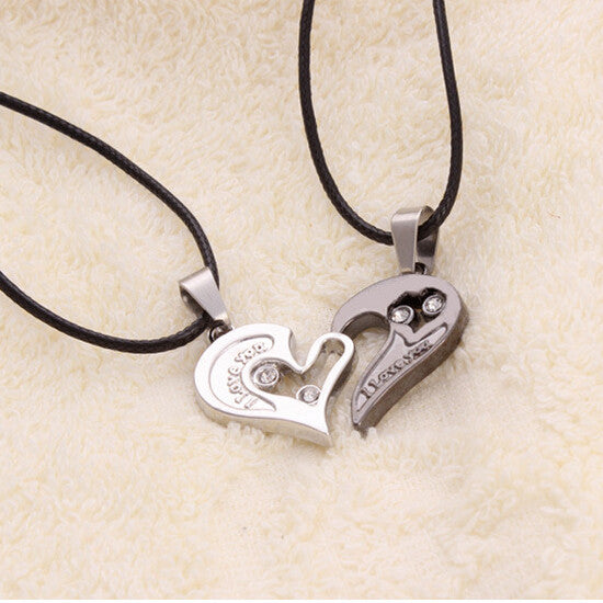 Heart Love Broken Pendant Necklaces