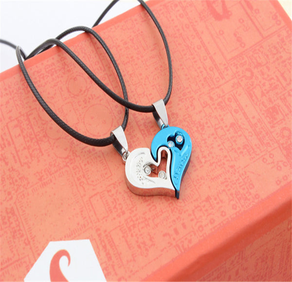 Heart Love Broken Pendant Necklaces