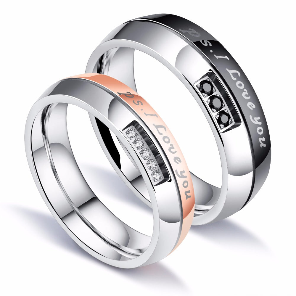 Rhinestones PS: I Love You Lovers Ring