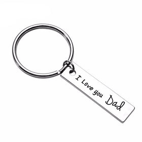 Engraved "I love you Dad" Keychain