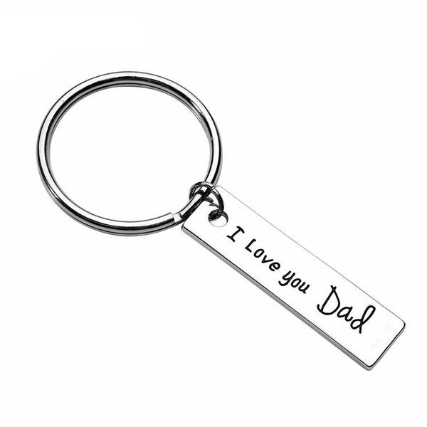 Engraved "I love you Dad" Keychain