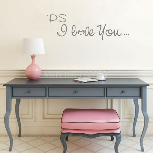 P.S I Love You Vinyl Wall Decal