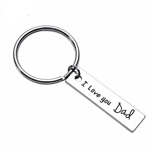 Engraved "I love you Dad" Keychain