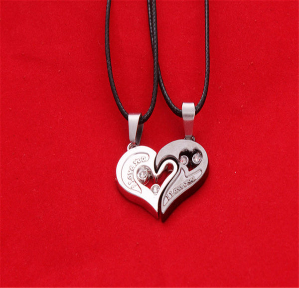 Heart Love Broken Pendant Necklaces